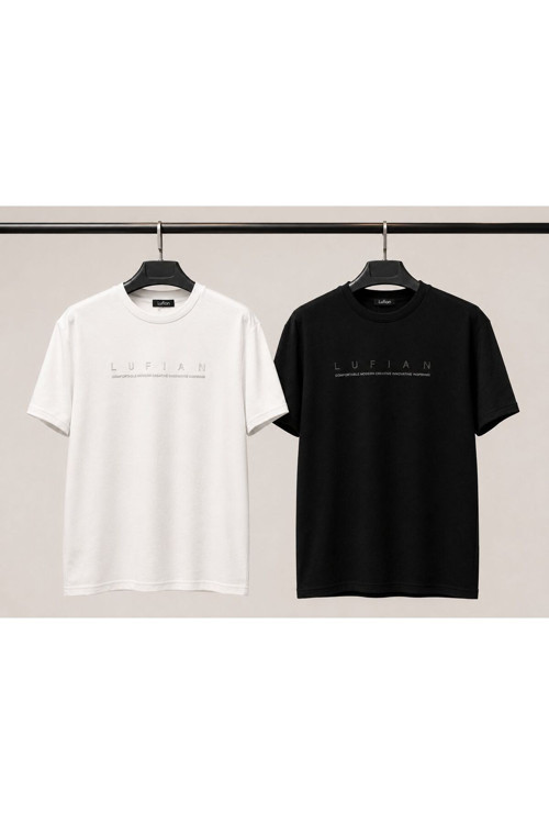 2 Li Set Oysho Kumaş Premium Kalite Yazlık Kısa Kollu Oversize Erkek Tişört / T-shirt