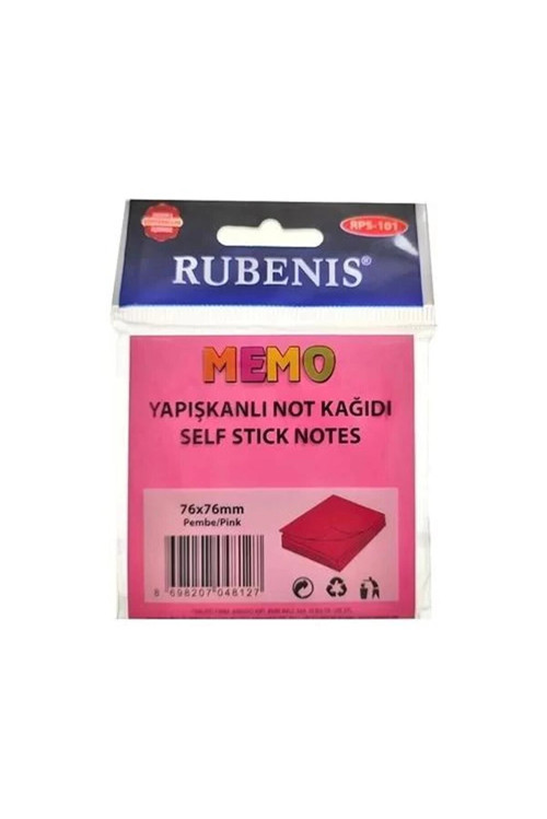 Rps-152 Yap.not Kağıdı 76X76 Fosforlu Pembe