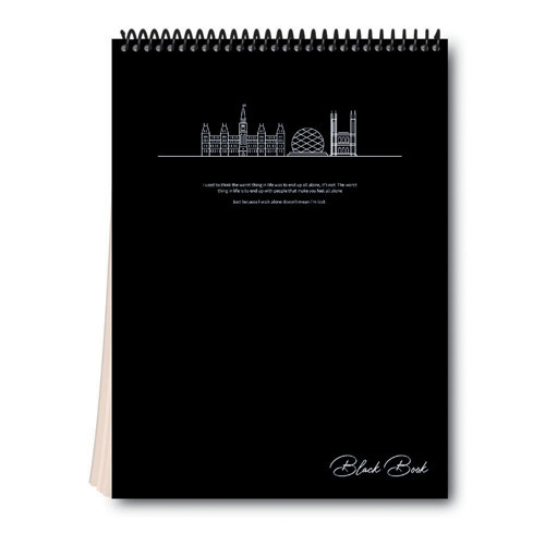 6614 Spr Srt Kpk Black Book Dik 16X22 80Yp Düz