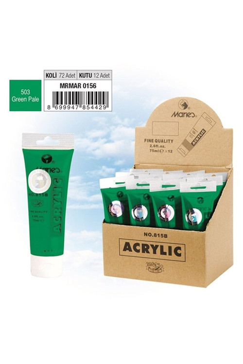 Mrmar0156 815 503 Akrilik Boya 75Ml Green Pale (12 ADET)