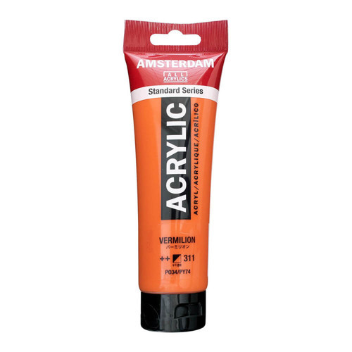 Amsterdam 93112 Akrilik Boya 120 Ml Vermilion (3 ADET)