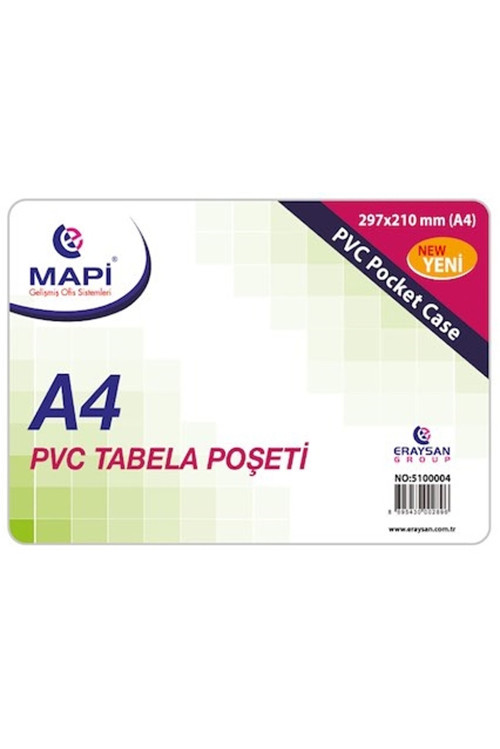 510 00 04 Pvc Tabela Poşet 20Li A4