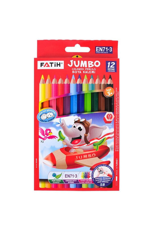 Fatih 33412 Kuruboya Jumbo 12 Renk Tamboy