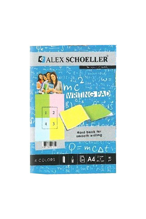 Alex Alx-7673 Bloknot A4 Renkli 80Gr 60Yp Kareli