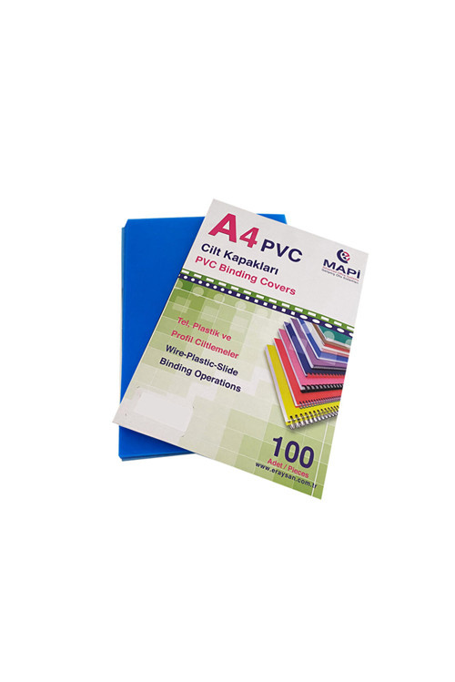 204 02 04 A4 Cilt Kapağı 160Mic Mavi