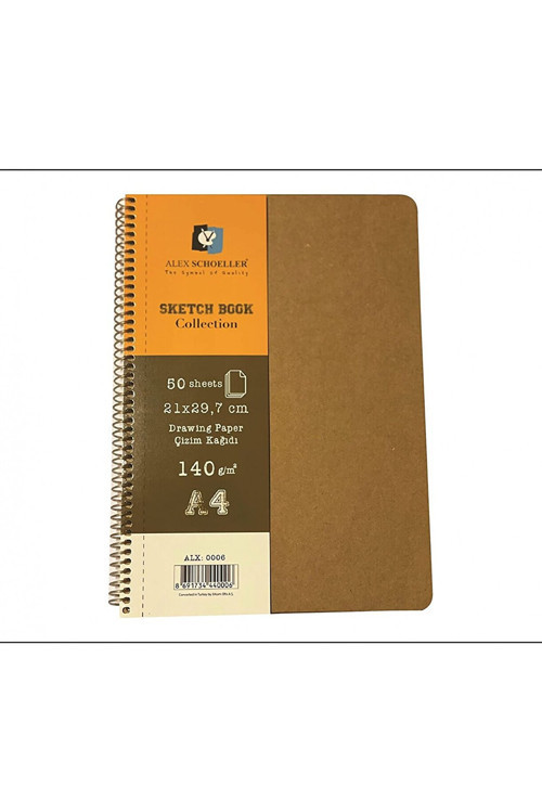Alex Alx-0006 Sketch Book A4 140Gr 50Yp