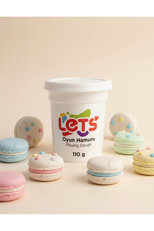 Let's L8440-5 Tek Renk Oyun Hamuru 110Gr Beyaz