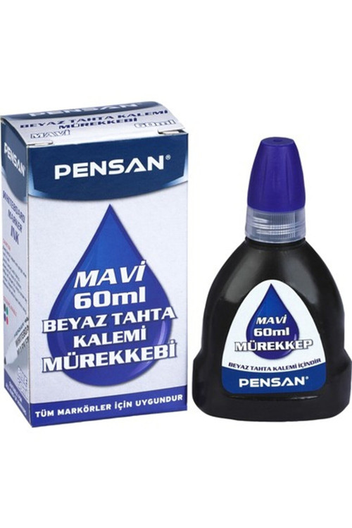 4800 Tahta Kalemi Mürekkebi 60Ml Mavi (12 ADET)