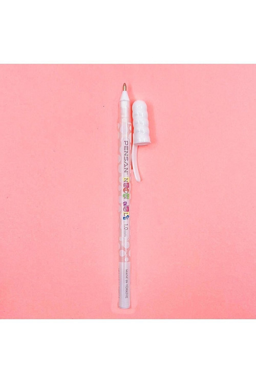 2801 Jely Jel Kalem Neon 1Mm Beyaz (12 ADET)