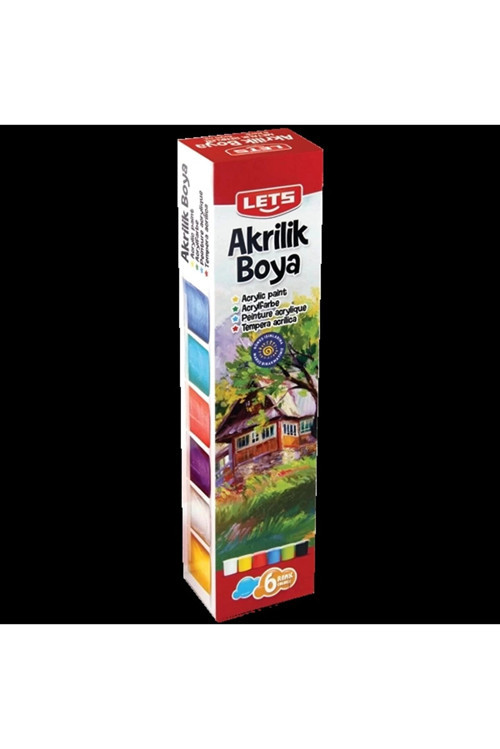 Let's L5200 Akrilik Boya Ana Renkler 25Ml 6 Renk