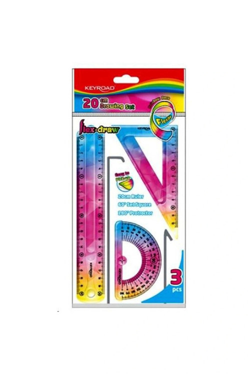 362486 Kr972278 Cetvel Flexıble Çizim Seti 20Cm (24 ADET)