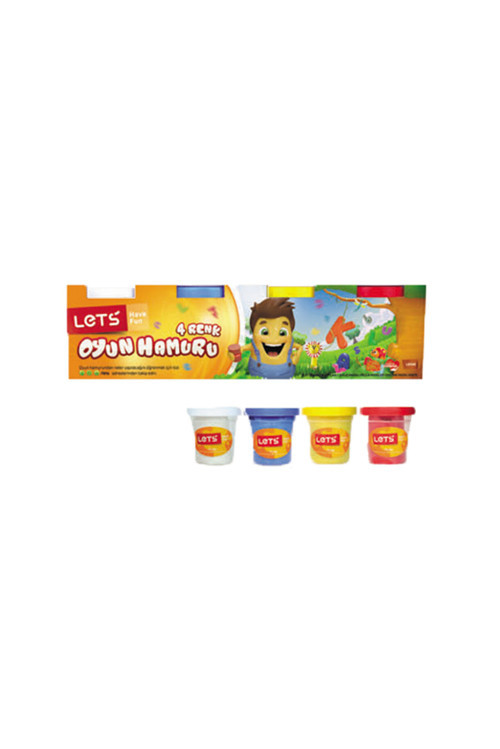 Let's L8240 Oyun Hamuru 4 Renk -Küçük Boy