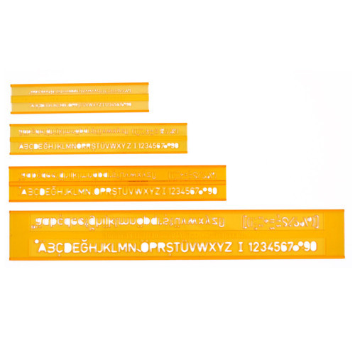 02250 Teknik Resim Yazı Seti 3-5-7-10Mm