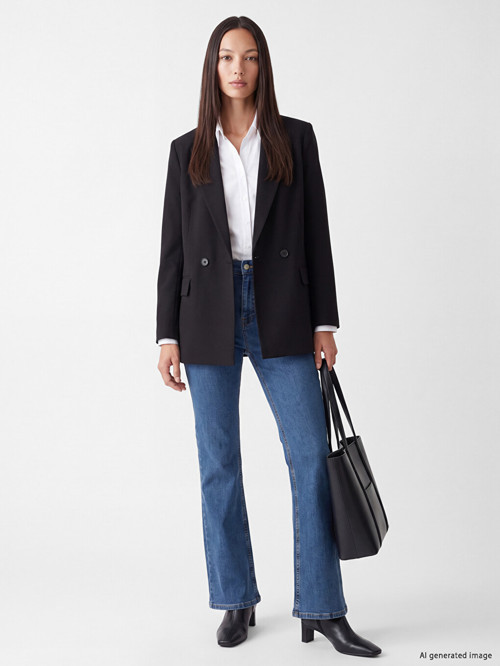 LC WAIKIKI İndigo Flare Kadın Jean Pantolon