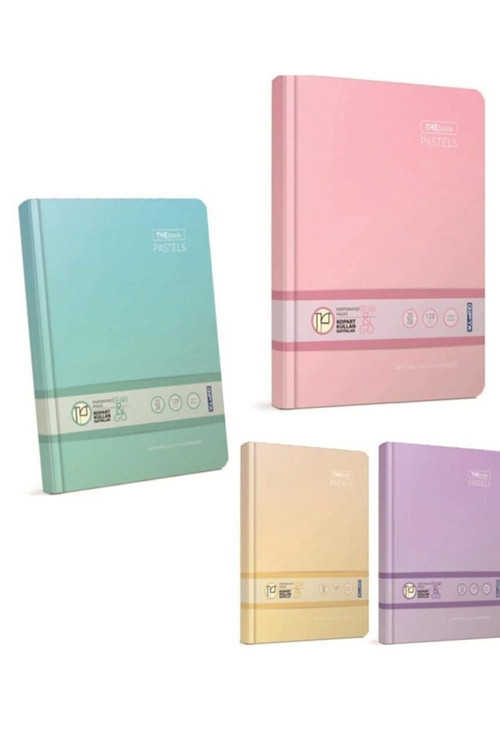 3302 Thebook Pastel İp Dkş Srt Kpk Def 20X28 120Yp Çizgili