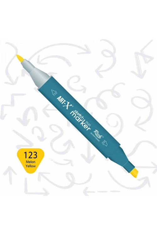 Rich Klm-17960 Art-x Sketch Markör Kalem Duo 123 Kavun Sarı (12 ADET)