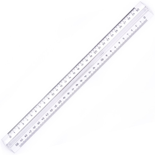 0250 Cetvel Tribidesimetre 30Cm (20 ADET)