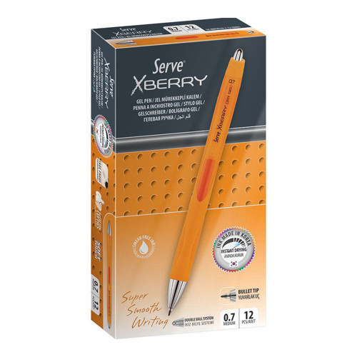 Xbrgelı07-05 Xberry Jel Kalem 07Mm Turuncu (12 ADET)