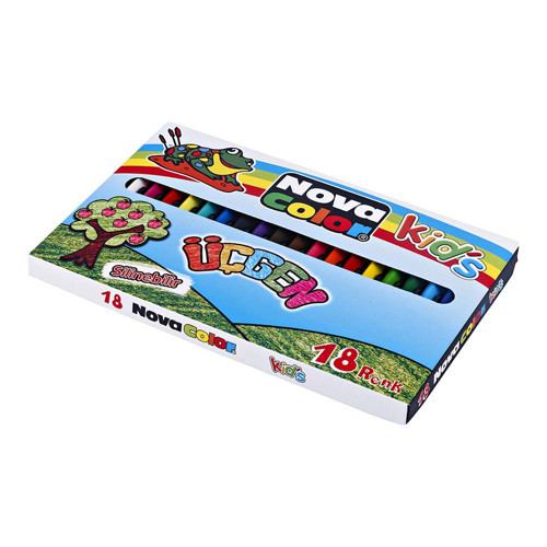 Color Nc-2120 Üçgen Boya Kalemi 18Li Set