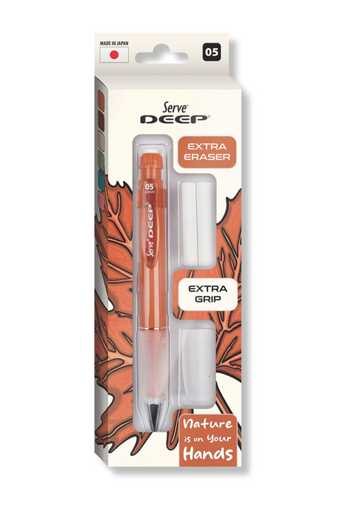 Deep Kalem Grip Silgi Yedekli Set 05Mm Kiremit (12 ADET)