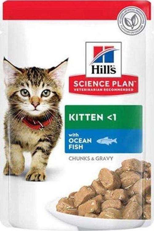 Hills Kitten Okyanus Balıklı Pouch Yavru Konserve Kedi Maması 85 Gr