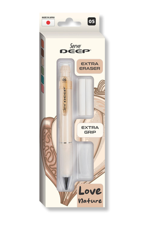 Deep Kalem Grip Silgi Yedekli Set 05Mm Fil Dişi (12 ADET)