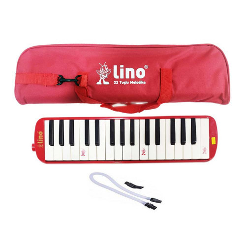 Ln-32ks Melodika 32 Tuşlu Bez Çanta Kırmızı