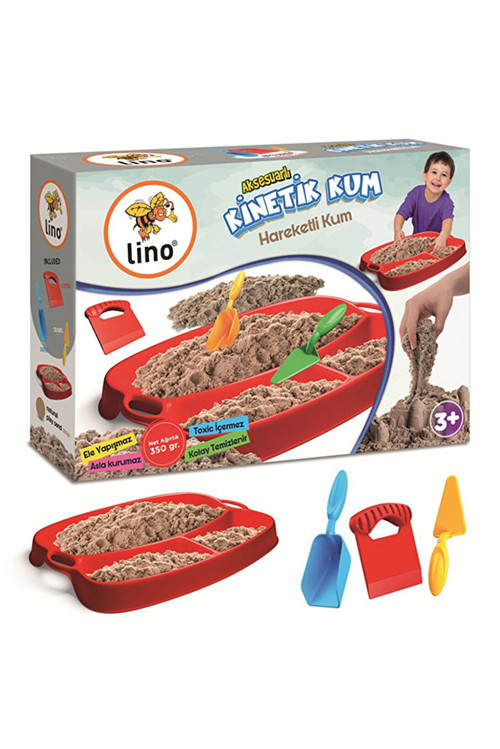 Ln-550 Kinetik Kum Seti 350Gr Kum+tepsi+kürek+mala+kesici