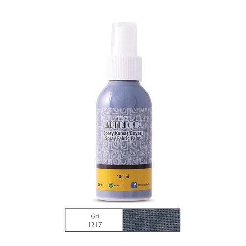 010D-1217 Sprey Kumaş Boyası 100Ml Gri