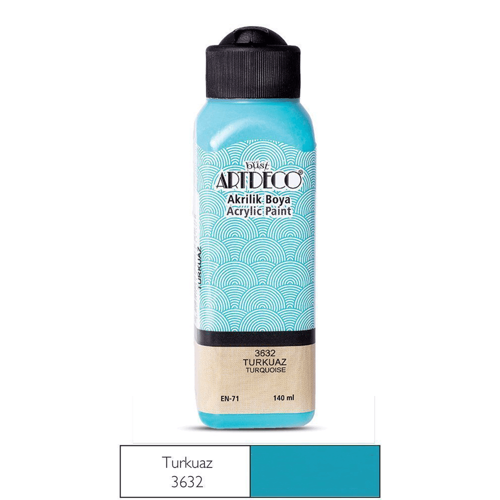 070R-3632 Akrilik Boya 140Ml Turkuaz (12 ADET)