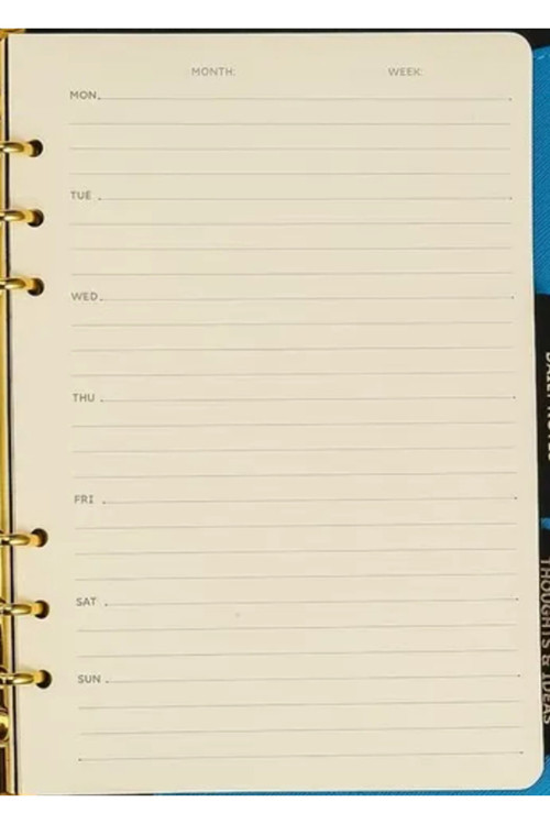 124-1132 Victoria Journals Smyth Ajanda Yedegi 14X21 Haftalık