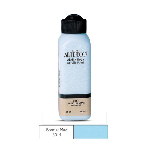 070R-3014 Akrilik Boya 140Ml Boncuk Mavi (12 ADET)