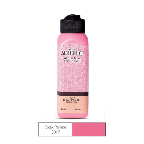 070R-3017 Akrilik Boya 140Ml Sıcak Pembe (12 ADET)
