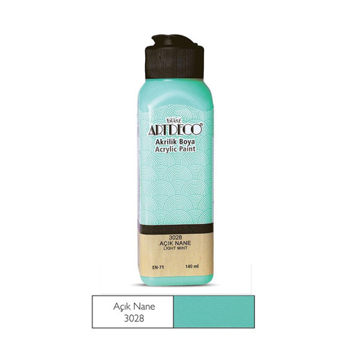 070R-3028 Akrilik Boya 140Ml Açık Nane (12 ADET)