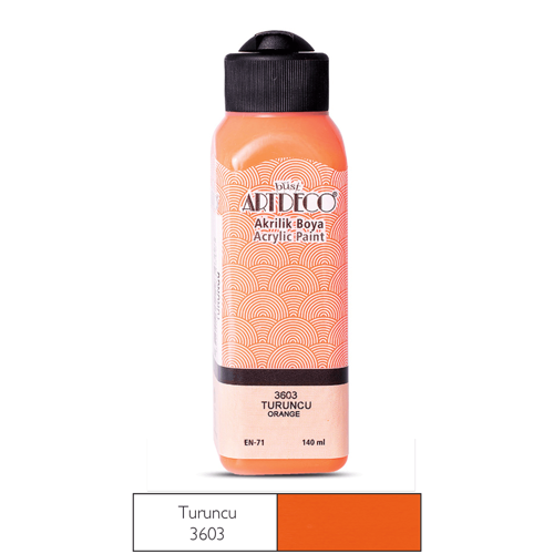 070R-3603 Akrilik Boya 140Ml Turuncu (12 ADET)