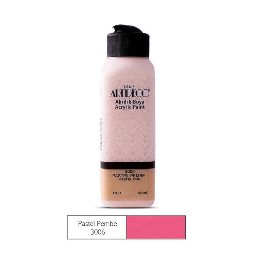 070R-3006 Akrilik Boya 140Ml Pastel Pembe (12 ADET)