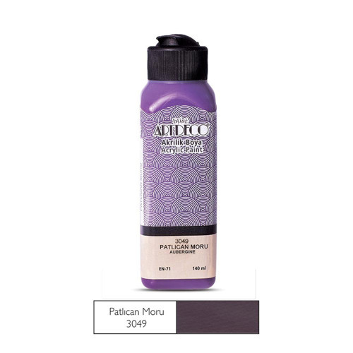 070R-3049 Akrilik Boya 140Ml Patlıcan Mor (12 ADET)