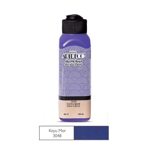 070R-3048 Akrilik Boya 140Ml K.mor (12 ADET)