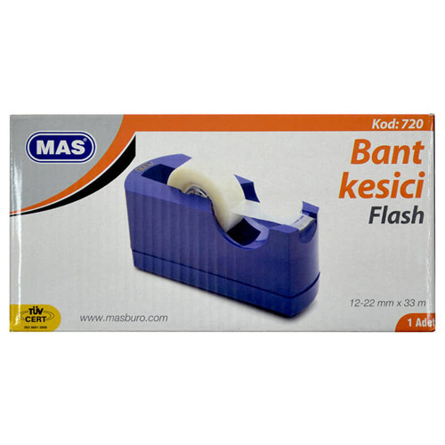 Mas 0720 Bant Kesici Flash Küçük 33M Siyah