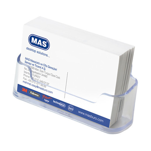 Mas 0486 Kartvizitlik Oval Şeffaf