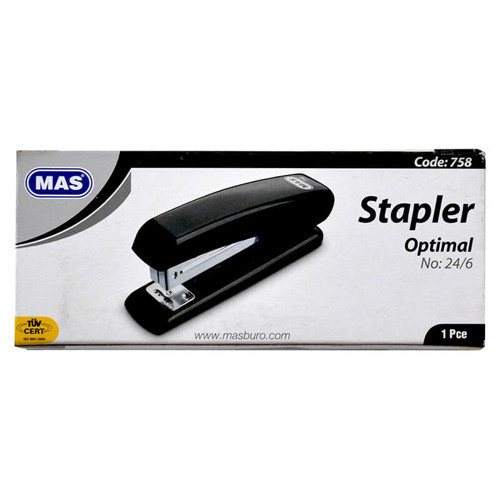 Mas 0758 Zımba Makinası No :24/6 Siyah