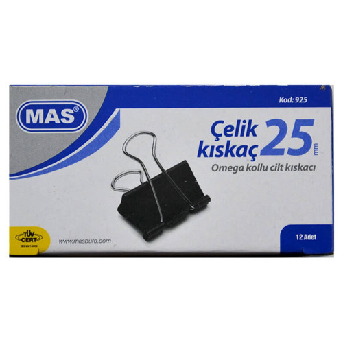 Mas 0925 Omega Kıskaç Çelik 25Mm 12Li Pk