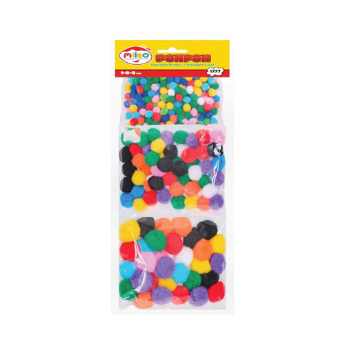 Mileo 1777 Ponpon 1-2-3-Mıx Krşk Renkli