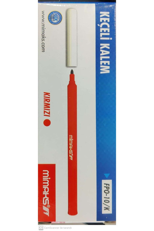 Prıma Fpo-10/k Keçeli Kalem Kırmızı 10Lu