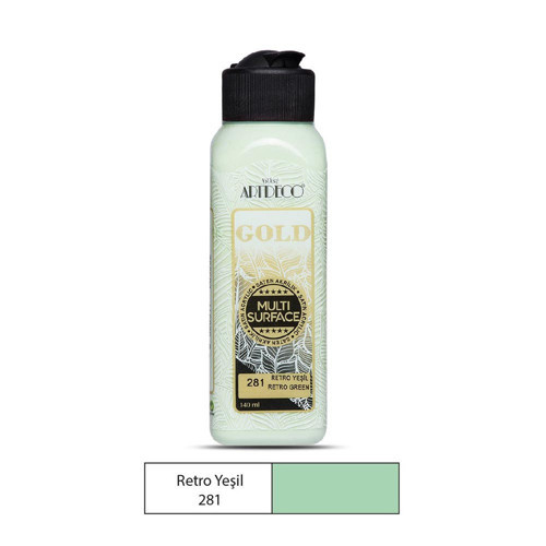 G70r-281 Akrilik Gold Boya 140Ml Retrol Yeşili