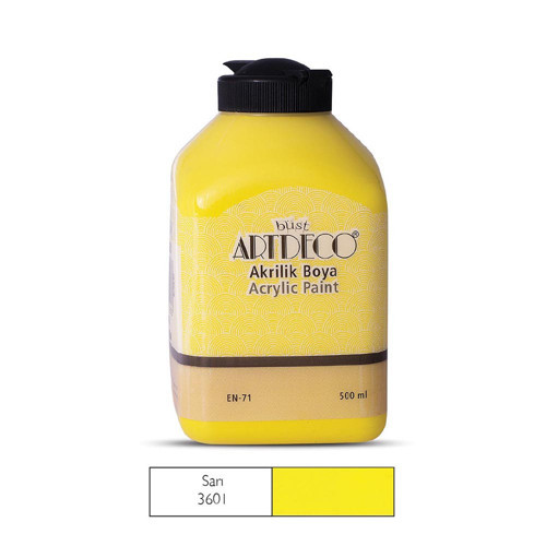 Artdeco 070L-3601 Akrilik Boya 500Ml Sarı