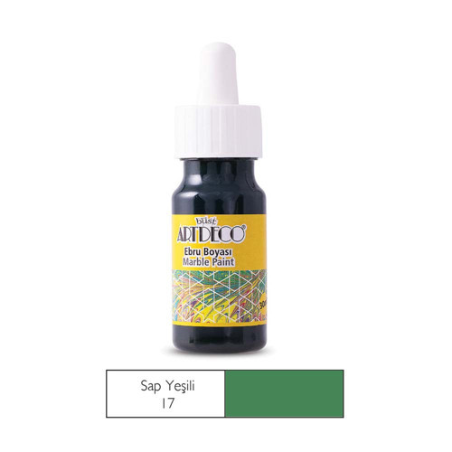 16B-17 Ebru Boyası 30Ml Sap Yeşili