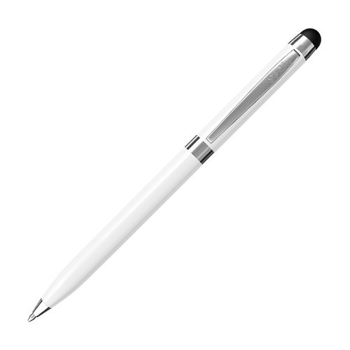 Touch Pen Tükenmez Kalem Şeffaf Amb Beyaz