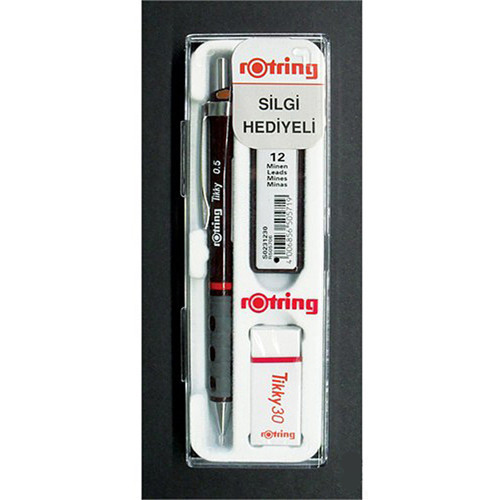 3Lü Okul Seti 05Mm Bordo Versatil+min+silgi