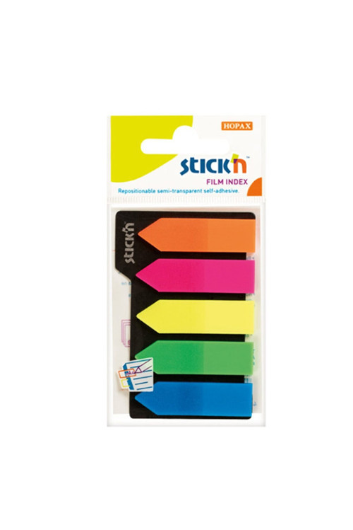 21143 Stıck'n 45X12 Neon 5 Rnk.ok Ayraç 25Yp (24 ADET)